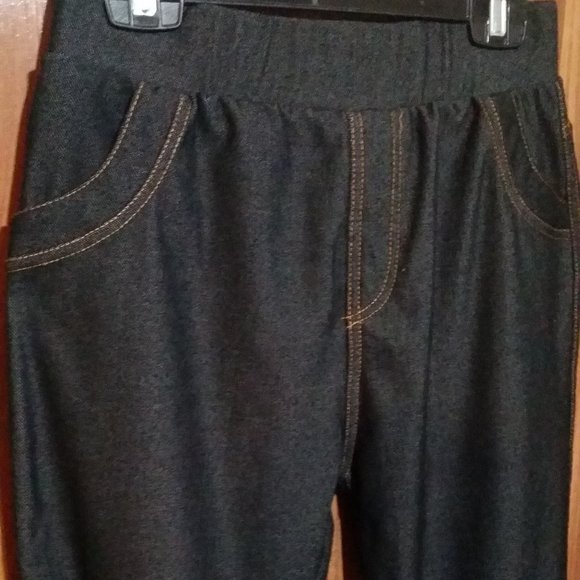 Silver Polyester/Spandex Pants - Picture 2 of 10